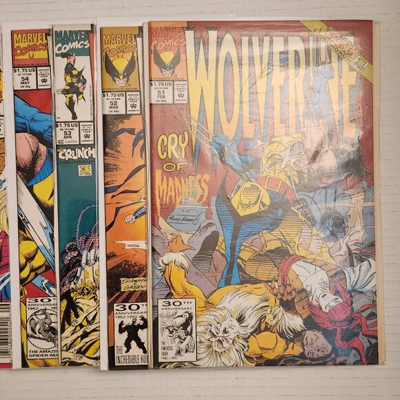 Wolverine #51-56  (1992) Marvel Comics, Vol. 2 - Comic Lot, NM - Picture 1 of 14